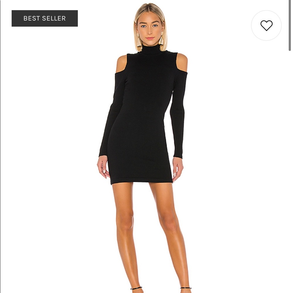 Camila Coelho Taylor Sweater Dress in Black Size M